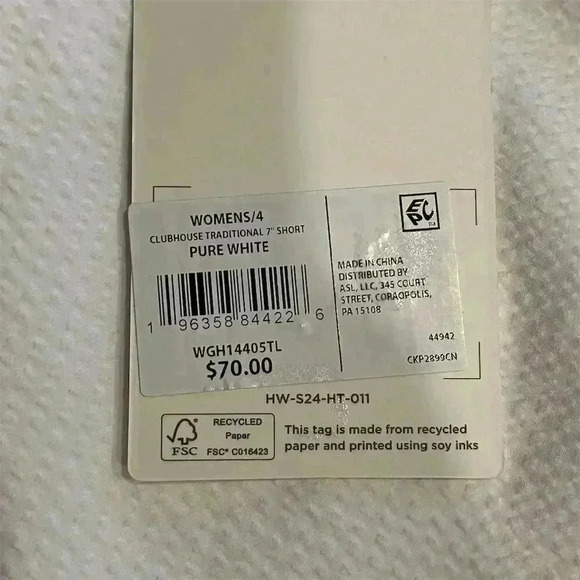 Walter Hagen Women's White Chino Shorts Size 4 Casual 5" Inseam - Picture 3 of 11